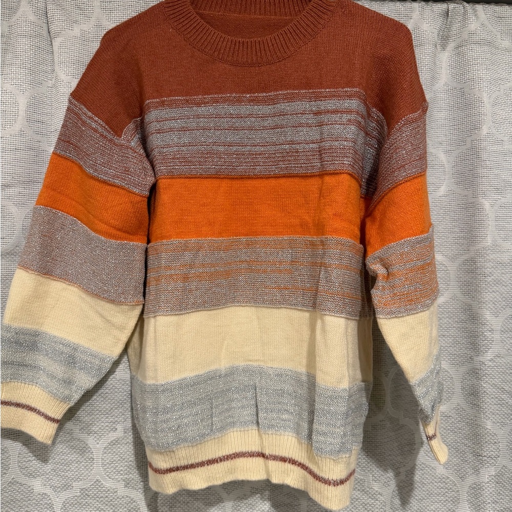 Crewneck Sweater in Earthy Tones